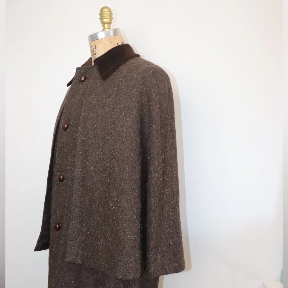 Vintage Bespoke Gentleman's Inverness Cape or Ulster Cape by Connock & Lockie - Picture 7 of 16